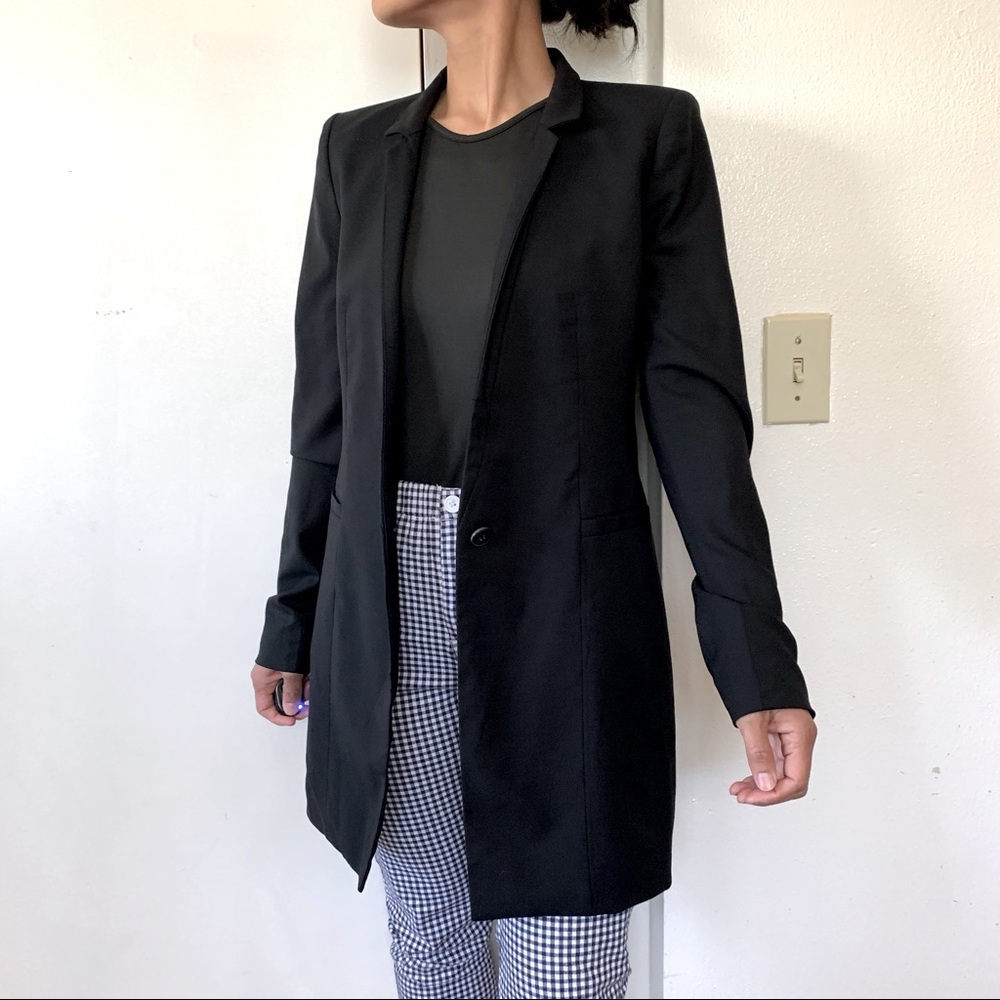 SOLD Babaton Aidan Wool Blazer Jacket in Black sz 6 - Picture 12 of 15